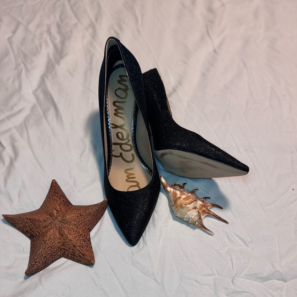 Sam Edelman Hazel Pointy Toe Pump. Size 9.5. SPARKLE black